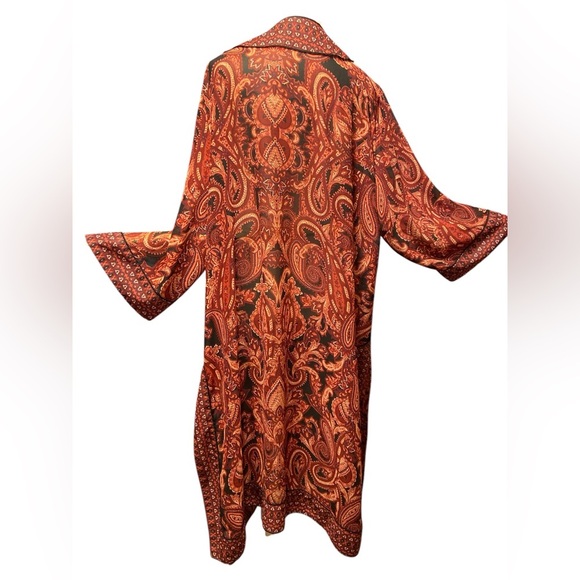 Roamen rust and black lightweight/sheer  duster size XL - Picture 3 of 7